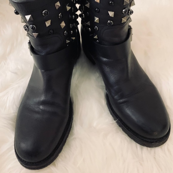 COPY - VALENTINO Rockstud Rolling' Biker Boot sz 8.5 - Picture 6 of 10